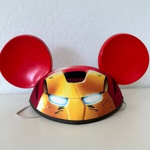 Disney Iron Man Red & Yellow Helmet Cap Hat with Mouse Ears